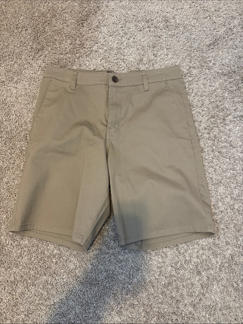 Men's Khaki Stretch Chino Shorts